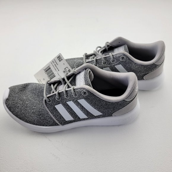 Adidas QT Racer, Grey, Women's Running Shoe - Picture 3 of 12